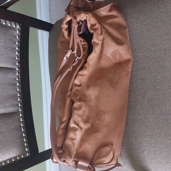 NINE WEST STUDIO, Vintage Suede lether bag, cinnamon color. Great condition - Picture 3 of 12